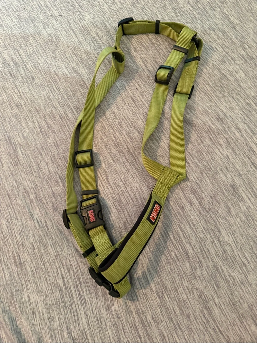 NEW! KONG Dog Harness Size XL Green Black Padded Handle Adjustable